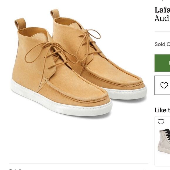 NEW WITHOUT TAGS LAFAYETTE 148 AUDRA SUEDE SNEAKERS.‎ SIZE 7 - Picture 1 of 9